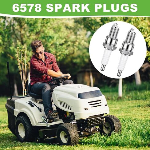 Lounsweer 18 Pcs 21171-7034 Ignition Coil with Wires and 21066-7011 Voltage Regulator, 808656 Fuel Pump with Filter and Line, 6578 Spark Plugs Compatible with Kawasaki Lawn Mowers Engine in Kuwait