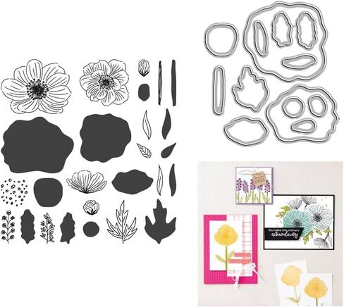 عيد الميلاد الربيع الطفل فراشة زهرة طوابع واضحة وقطع يموت مجموعة سكرابوكينغ لصنع الورق إطار بطاقة الحرفية (حديقة اليعسوب) in Kuwait
