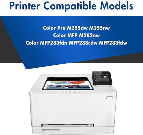 206X Toner Cartridges 4-Pack Set | Compatible for HP 206X High Yield W2110X 206A W2110A with Chip for Color LaserJet MFP M283fdw M283cdw M283 Pro M255dw M255 Printer (Black Cyan Yellow Magenta) in Saudi Arabia