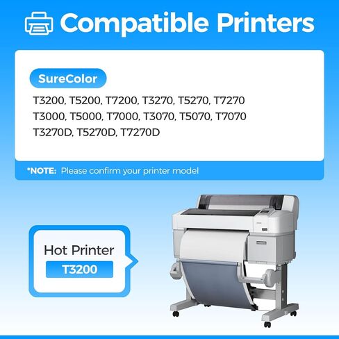 T694 Ink Cartridge 5-Pack 700ml High Yield Replacement for T6941 T6942 T6943 T6944 T6945 Ink Works with SureColor T3000 T3720 T5000 T5720 T7000 T7270 T3200 T5200 T7200 T3070 T5070 T7070 T7270D Printer in Saudi Arabia