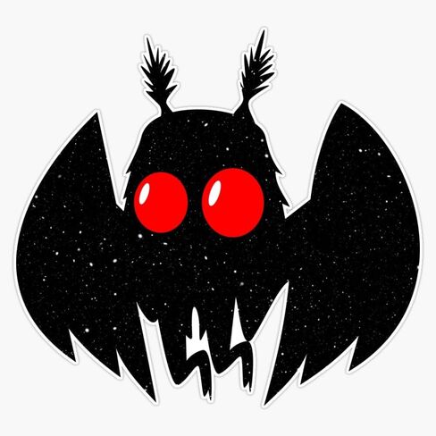 Magnet Cosmic Mothman Magnetic Vinyl Sticker 5" in Kuwait