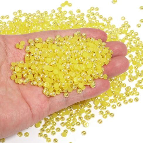 400PCS 10mm Gold Flatback Pearls for Crafting Jewelry Making Round Half Pearls for Making DIY Scrapbook Shoes Clothes Cup Nail Wedding Art Decoration in Saudi Arabia