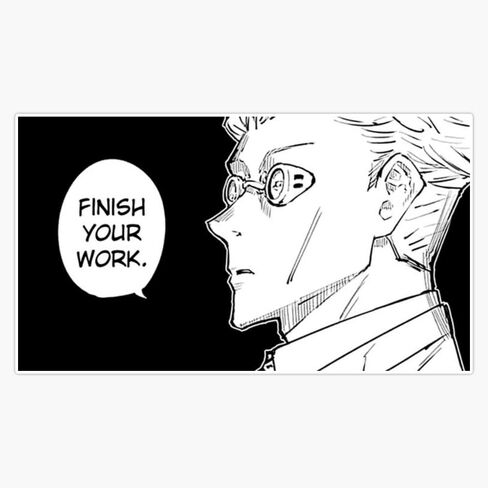 ملصق Magnet Nanami Kento Finish اقتباس عملك - Jujutsu Kaisen Manga لوحة مغناطيسية قابلة لإعادة الاستخدام مقاس 5 بوصات in Kuwait