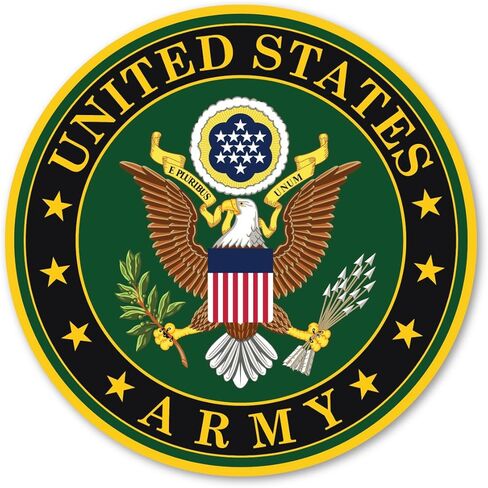 لافتة باب السيارة Magnet America Army Seal مقاس 11.5 بوصة × 11.5 بوصة مصنوعة للمركبات والثلاجات in Kuwait