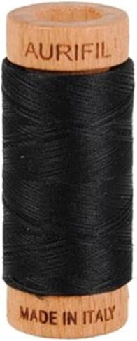 Aurifil Cotton Mako 80wt Thread, Black in Kuwait