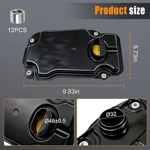 AB60E AB60F Automatic Transmission Filter Oil Pan Gasket Kit Fits for Toyota Tundra 2006-2019 Sequoia for Land Cruiser for Lexus GS430 GX460 LX570 Replaces 3533060060 353300C010 PT99109 in Saudi Arabia