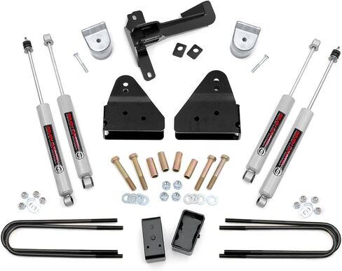 مجموعة رفع Rough Country 3 بوصات لسيارة Ford F-250/F-350 Super Duty 4WD 2005-2007 - 509.20 in Kuwait