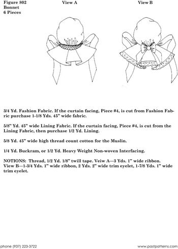 0802, Victorian Sunbonnet Sewing Pattern, Civil War, Pioneer, 19th Century Historical Costume, Living History, Reenactment, DIY Sewing in Saudi Arabia