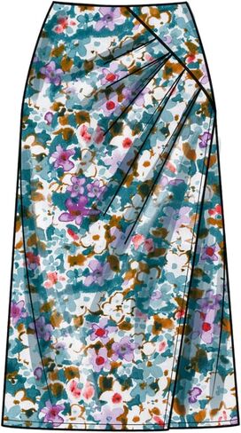 مجموعة أنماط الخياطة للتنورة الصناعية من Simplicity SS9607H5 Misses، رمز التصميم S9607، المقاسات 6-8-10-12-14 in Kuwait