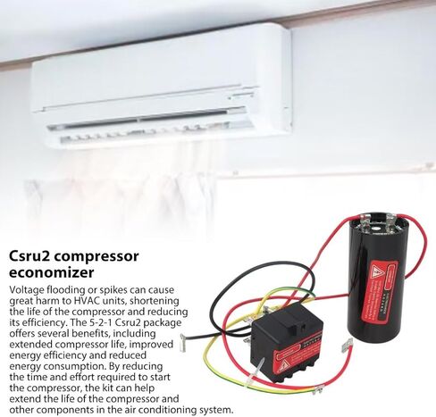 مجموعة البدء الصلب CSRU2 CSR-U2 AC مكثف البدء الصلب AC متوافق مع 521 CSR-U2، موفر الضاغط لمدة 3.5-4- 5 طن، مجموعة البدء الصلب Hvac in Kuwait