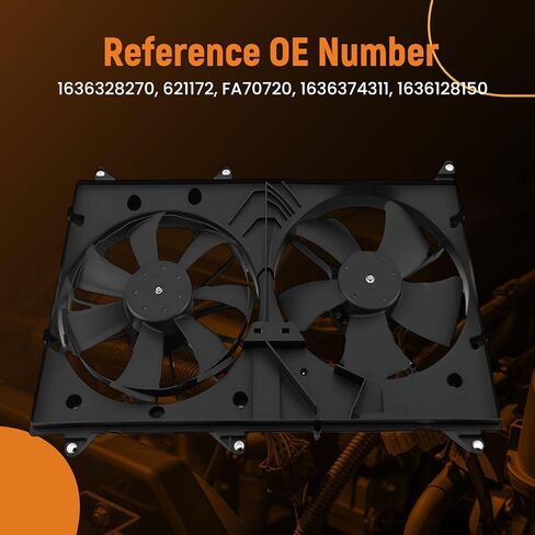 maXpeedingrods 621172 Radiator Cooling Fan for Toyota Highlander 2001-2007, for Lexus RX300 2001-2003, 1636328270 FA70720 1636374311 in Kuwait