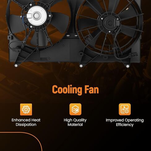 maXpeedingrods 621172 Radiator Cooling Fan for Toyota Highlander 2001-2007, for Lexus RX300 2001-2003, 1636328270 FA70720 1636374311 in Kuwait