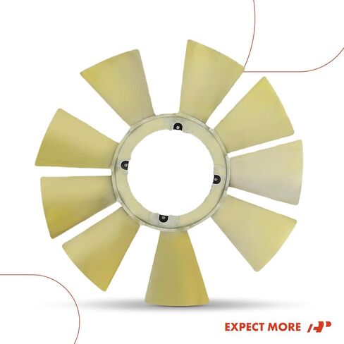 A-Premium Engine Radiator Cooling Fan Blade Compatible with Chevrolet Silverado 2500 HD, Silverado 3500 HD & GMC Sierra 2500 HD, Sierra 3500 HD, 2011-2016, 6.6L in Kuwait