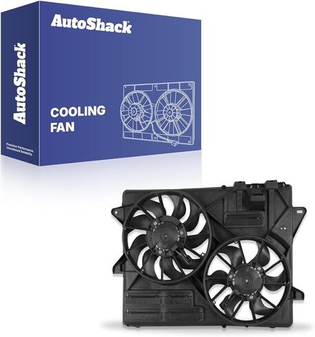 AutoShack Radiator Cooling Fan Assembly for Ford, Mustang 2015-2023, V6 3.7L V8 5.0L 5.2L in Kuwait