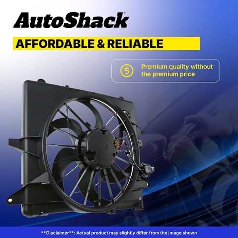 AutoShack Radiator Cooling Fan Assembly for Ford, Mustang 2015-2023, V6 3.7L V8 5.0L 5.2L in Kuwait