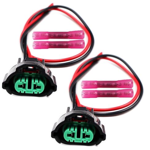 2-Pin المصباح المنخفض شعاع Lowbeam لمبة موصل التوصيل متوافق مع تويوتا لكزس سليل 82824-60460 الأسلاك تسخير 2 قطعة in Kuwait
