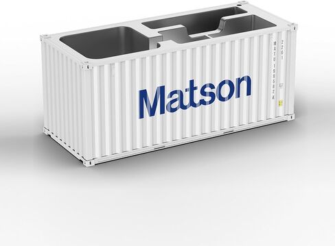 Desk Organizer, Pen Pencil Holder, Business Name Cards Holder, Shipping Container Model Storage Box, Secret Storage Box with Multiple Compartments Office Supplies Multi-function (Matson) in Saudi Arabia