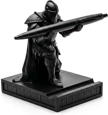 Knight Pen Holder Desk Organizer, 3D Printed Medieval Armor Figurine, Unique Pencil Holder for Desk Decor, Holds Pens Brushes Tools, Creative Office Gift for Men Women (Knight) in Kuwait