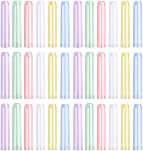 36Pcs Plastic Pencil Caps,Clear Pencil Tip Protector Cover Pencils Toppers Caps and Extender Holders for Wooden Pencils, Student Classroom Gifts and School Supplies in Kuwait