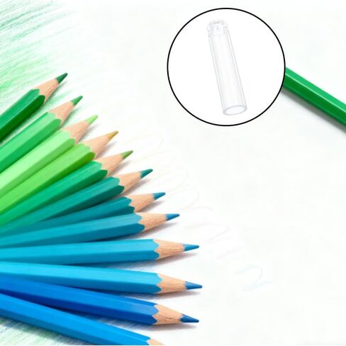 36Pcs Plastic Pencil Caps,Clear Pencil Tip Protector Cover Pencils Toppers Caps and Extender Holders for Wooden Pencils, Student Classroom Gifts and School Supplies in Kuwait