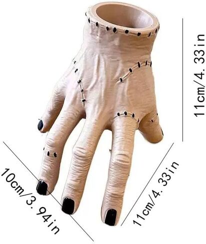 This includes a terrifying finger pen holder, a chilling hand-decorated flower pot,an eerie desktop decor, a humorous horror office accessory, and a gothic-style relocation gift(coffee brown) in Saudi Arabia
