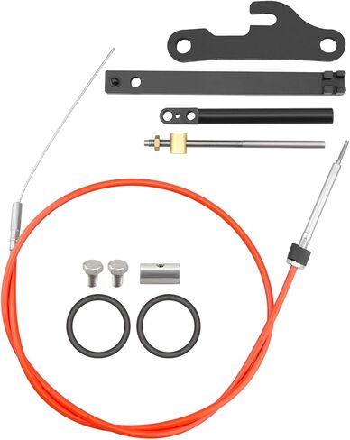 Lower Shift Cable Assembly Fit for OMC Cobra Sterndrive 1986–1993, Includes Mounting Bracket and Hardware, Replaces 987661 987654 987498 18-2245 in Saudi Arabia