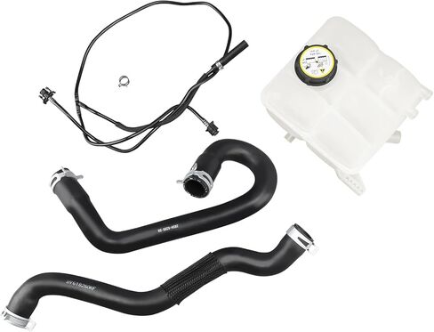 Lower and Upper Radiator Coolant Hose Tube and Radiator Reservoir Line Kit and Coolant Reservoir Tank with Cap Compatible with Ford Focus 2.0L 2012-2018 Replace 603-382 BV618K012KF CV6Z-8286-K in Kuwait