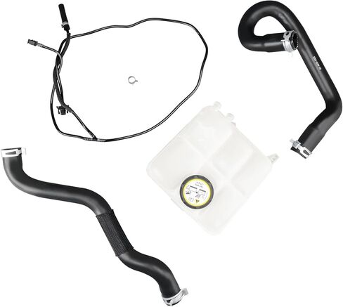 Lower and Upper Radiator Coolant Hose Tube and Radiator Reservoir Line Kit and Coolant Reservoir Tank with Cap Compatible with Ford Focus 2.0L 2012-2018 Replace 603-382 BV618K012KF CV6Z-8286-K in Kuwait