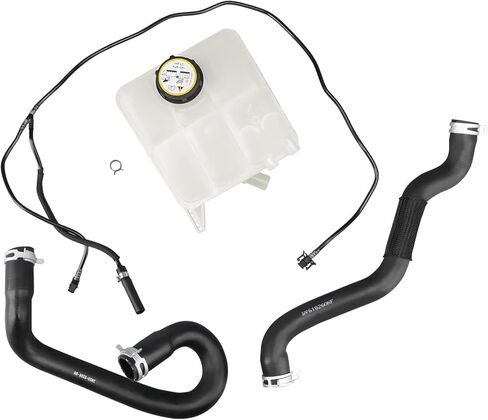 Lower and Upper Radiator Coolant Hose Tube and Radiator Reservoir Line Kit and Coolant Reservoir Tank with Cap Compatible with Ford Focus 2.0L 2012-2018 Replace 603-382 BV618K012KF CV6Z-8286-K in Kuwait