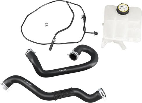 Lower and Upper Radiator Coolant Hose Tube and Radiator Reservoir Line Kit and Coolant Reservoir Tank with Cap Compatible with Ford Focus 2.0L 2012-2018 Replace 603-382 BV618K012KF CV6Z-8286-K in Kuwait