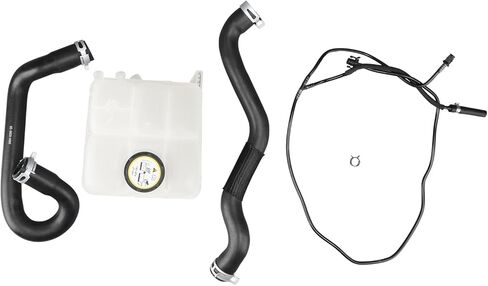 Lower and Upper Radiator Coolant Hose Tube and Radiator Reservoir Line Kit and Coolant Reservoir Tank with Cap Compatible with Ford Focus 2.0L 2012-2018 Replace 603-382 BV618K012KF CV6Z-8286-K in Kuwait