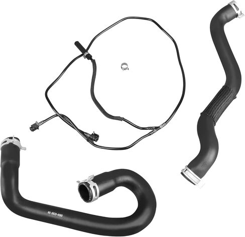 Lower and Upper Radiator Coolant Hose Tube and Radiator Reservoir Line Kit and Coolant Reservoir Tank with Cap Compatible with Ford Focus 2.0L 2012-2018 Replace 603-382 BV618K012KF CV6Z-8286-K in Kuwait