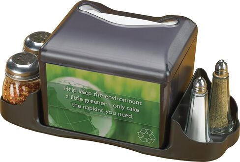 San Jamar - H4005CTBK H4005 Venue Table Top Fullfold Control Napkin Dispenser with Caddy, 200 Capacity, Black Pearl in Saudi Arabia