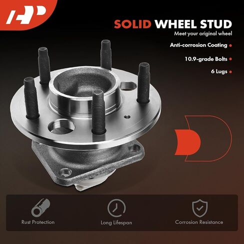 A-Premium Rear Wheel Bearing and Hub Assembly with ABS & 5-Lug Compatible with Chevrolet Impala, Venture & Buick Regal & Lexus GS450h & Oldsmobile Cutlass Ciera & Pontiac Montana in Kuwait