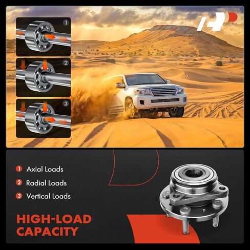 A-Premium Front Wheel Bearing and Hub Assembly with 5-Lug Compatible with Ford Windstar 1998-2003 in Kuwait