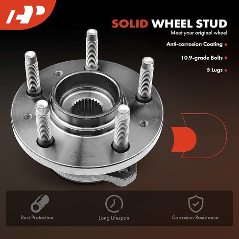 A-Premium Front Wheel Bearing and Hub Assembly with 5-Lug Compatible with Ford Windstar 1998-2003 in Kuwait