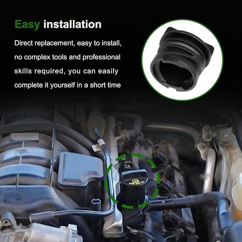 Engine Oil Filler Cap Compatible with Ford Explorer Edge Escape Fusion Focus Focus Taurus Fiesta Mustang Transit # YS4Z6766F YS4Z-6766-F EC801 in Kuwait