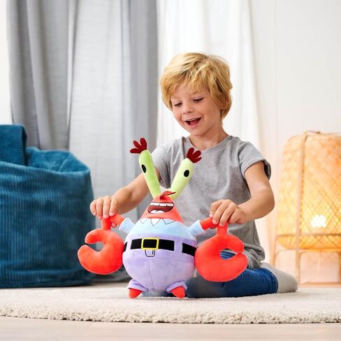 Simba Spongebob Mr. Krabs, 35 cm Plush Figure, Recycled Filling Material, Suitable from The First Months of Life in Kuwait