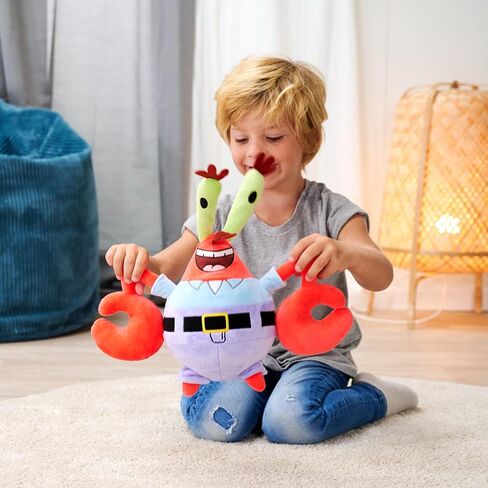Simba Spongebob Mr. Krabs, 35 cm Plush Figure, Recycled Filling Material, Suitable from The First Months of Life in Kuwait