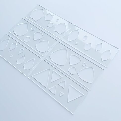 Mandala Art Stencils, 6 Geometric Shapes with 5 Sizes, Drawing Pattern Making Tools in Kuwait