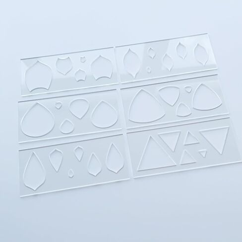 Mandala Art Stencils, 6 Geometric Shapes with 5 Sizes, Drawing Pattern Making Tools in Kuwait