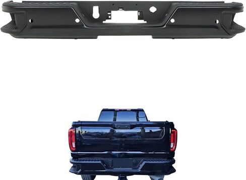 مناسبة لمجموعة مصدات الصدمات الخلفية الفولاذية الأولية لـ 2020-2025 Chevy Silverado وGMC Sierra 2500/3500 HD ثنائيًا مع مساعدة الوقوف وأجهزة استشعار النقاط العمياء - استبدال OEM GM1103213 in Kuwait