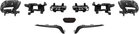 Pacifica Front Bumper Cover Grille Kit Compatible with 2021 2022 2023 2024 Ch-rysler Pacifica Touring, Pinnacle, Limited 3.6L With Sensor Holes- Full Bumper Set in Saudi Arabia