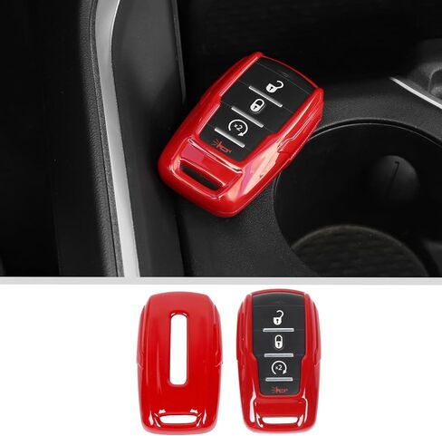 JWWY for Dodge Key Fob Cover Case for 2018-2025+ Dodge RAM, Remote Accessories Protector Carbon Fiber in Kuwait