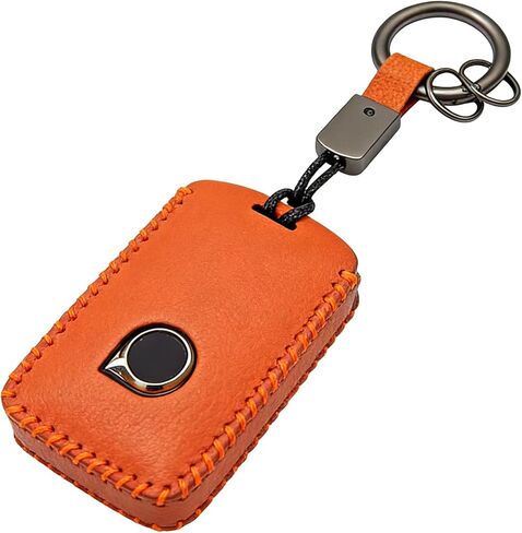 Car Key Fob Cover for Volvo XC90, XC60, XC40, S60, S90, V60, V90, Car Key Fob Shell Modification Accessories (Orange) in Saudi Arabia