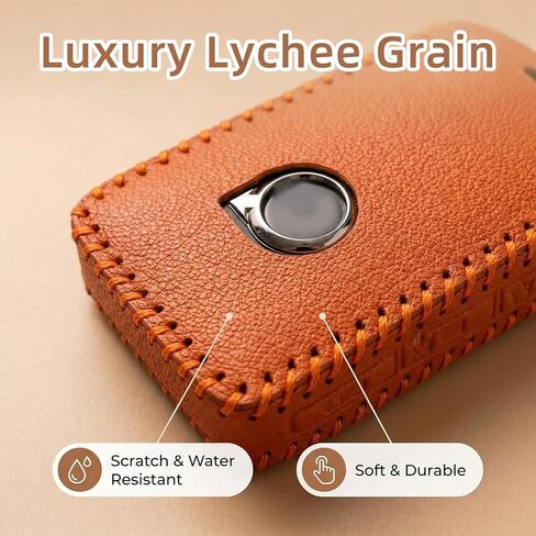 Car Key Fob Cover for Volvo XC90, XC60, XC40, S60, S90, V60, V90, Car Key Fob Shell Modification Accessories (Orange) in Saudi Arabia