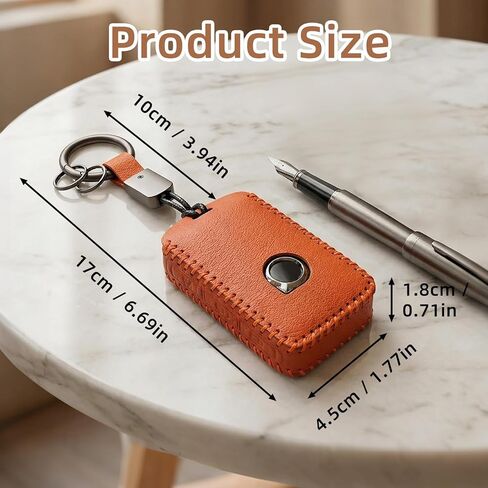 Car Key Fob Cover for Volvo XC90, XC60, XC40, S60, S90, V60, V90, Car Key Fob Shell Modification Accessories (Orange) in Saudi Arabia