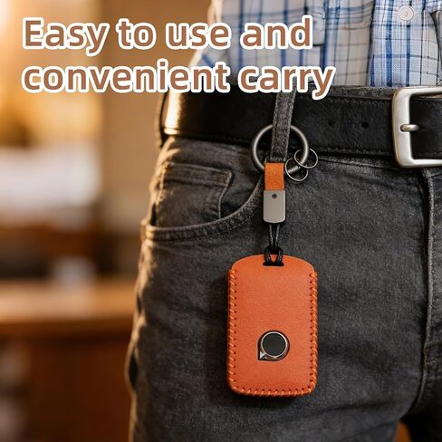 Car Key Fob Cover for Volvo XC90, XC60, XC40, S60, S90, V60, V90, Car Key Fob Shell Modification Accessories (Orange) in Saudi Arabia