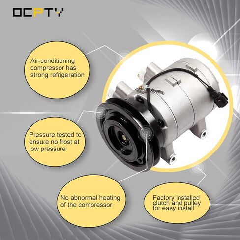 OCPTY AC Compressor for Nissan Frontier 2.4L 2000-2004 for Nissan Xterra L4 2.4L for 1998-2001 2002 2003 2004 926003S511 6511607 926008B400 68455 in Kuwait