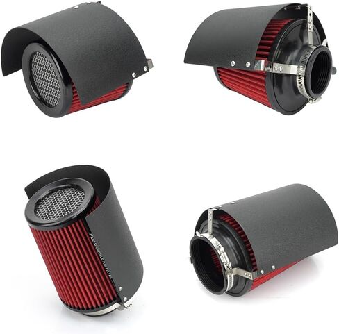 Universal Car Air Filter Cover Heat Shield, Car Air Filter Cover Stainless Steel Heat Shield, for 2.5-4 Inch Cone or Cylinder Filter (Big) in Kuwait